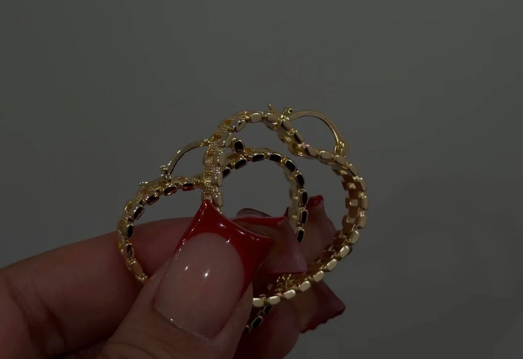 Small Rolex hoops