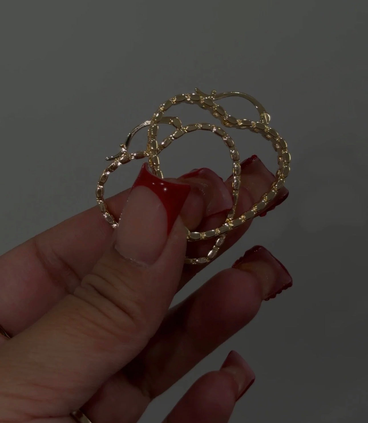 Small Rolex hoops