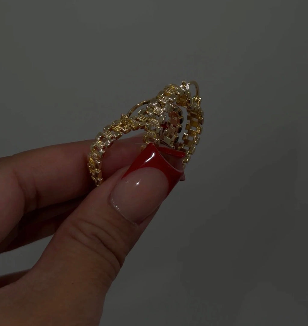Small Rolex hoops