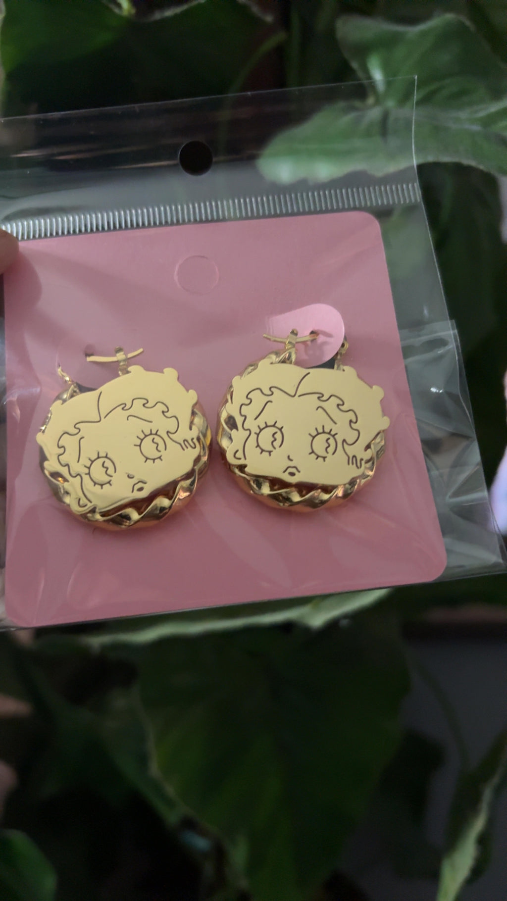 Betty Boop 30mm hoops