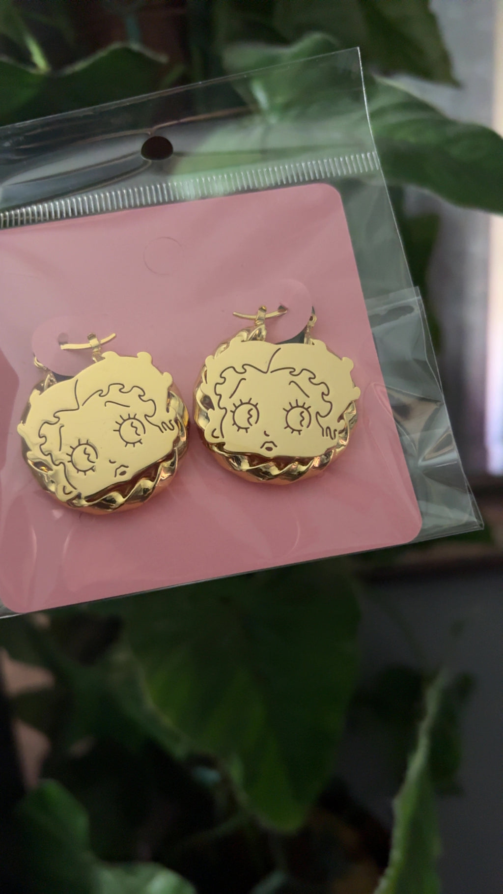 Betty Boop 30mm hoops